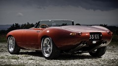 Cars red cars Jaguar E-Type Roadster