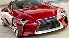 Cars red cars Lexus LF LC Concept