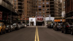 Cars roads Downtown Stores buildings streets new york city noho