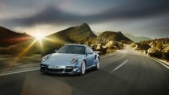 Cars roads Porsche 911 Turbo S