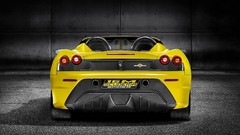Cars Scuderia Ferrari yellow cars