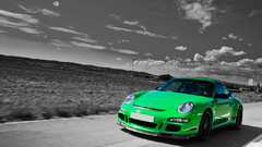 Cars selective coloring porsche