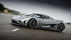 Cars silver roads koenigsegg