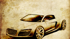 Cars sketches audi r8