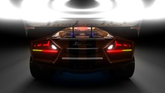 Cars sports cars Lamborghini-Aventador backlights