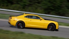 Cars sports cars race tracks yellow cars Chevrolet Camaro 1LE