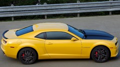 Cars sports cars race tracks yellow cars Chevrolet Camaro 1LE