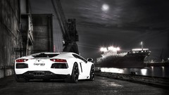 Cars static Lamborghini-Aventador capristo white cars
