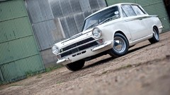 Cars tilted view vintage cameras