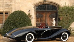 Cars vehicles cabriolet classic cars rear angle view 1938 