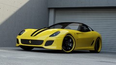 Cars vehicles Ferrari 599 yellow cars Ferrari 599 GTO
