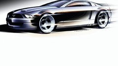 Cars vehicles Ford mustang charcoal