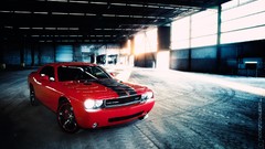 Cars vehicles red cars Dodge Challenger SRT Challenger SRT