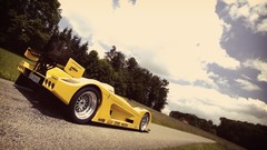 Cars vintage racing Le Mans skyscapes leblanc mirabeau