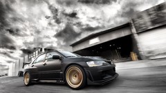 Cars wheels vehicles automobiles Mitsubishi Lancer Evolution IX