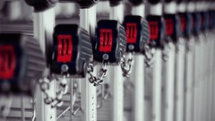 Cart chains trolley depth of field