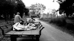 Cart monochrome greyscale