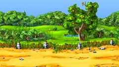 Cartoonish digital art artwork