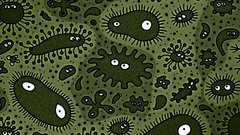 Cartoons bacteria