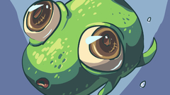 Cartoons Frogs aquatic underwater