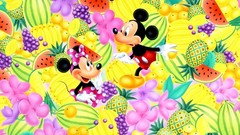 Cartoons fruits mickey mouse minnie mouse Disney Company