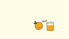 Cartoons glass funny oranges