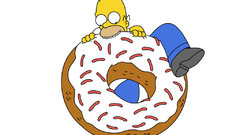 Cartoons Homer Simpson donuts