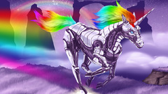 Cartoons Robots unicorns