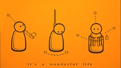 Cartoons suicide stick figures