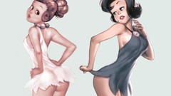 Cartoons The Flintstones betty panties artwork soft shading