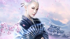 Cartoons woman artwork Mario