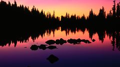 Cascades nature reflection lake