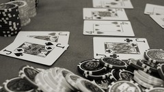 Casino monochrome playing cards
