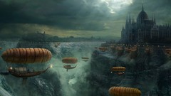 Castles canyon fantasy art