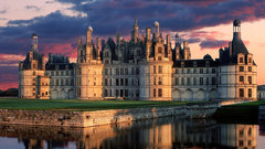 Castles France Chambord reflections