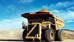 Caterpillar trucks vehicles Dump truck Caterpillar 797