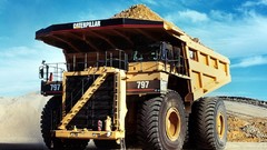 Caterpillar trucks vehicles Dump truck Caterpillar 797