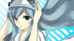 Cats Anime blue hair long hair blue eyes sankarea Furuya Mero