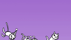 Cats purple roll party