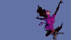 Catwoman Batgirl dc comics comic art comic girls