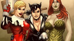 Catwoman comics harley quinn dc comics Poison Ivy Gotham City 