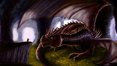 Caves Dragons fantasy art