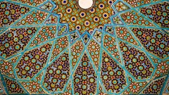 Ceiling architecture historic iran shiraz Tomb of Hafez hafez