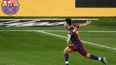 Celebration David Villa FC Barcelona