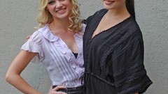 Celebrity Actress black dress phoebe tonkin cariba heine