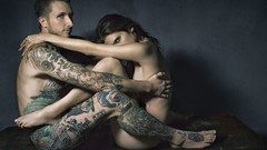 Celebrity Actress tattoos brunettes photo shoot nude tattoo 