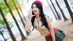 Celebrity fashion asians stills brunettes photo shoot cosplay 