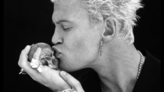 Celebrity grayscale billy idol