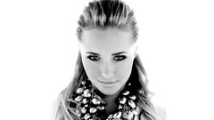 Celebrity grayscale monochrome white