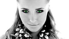 Celebrity green eyes selective